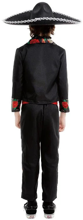 Disfraz de Catrin Esqueleto Mexicano para Niño Catrina Partilandia